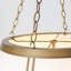 Luminaire suspendu cylindrique en tissu 6 lumières