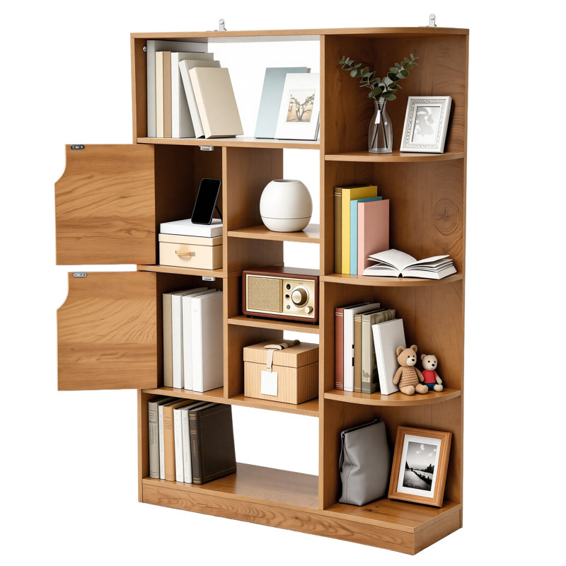 120cm H x 80cm W Cube Bookcase, Brown