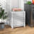 HOMCOM Bamboo Laundry Hamper With Lid, Laundry Basket With Removable Liner Bag, Dirty Clothes Hamper, 19.75 X 14.25 X 23.5 Inches, White