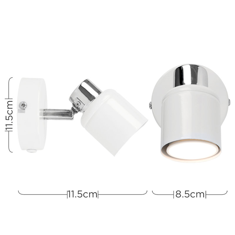 Steel Wall Spotlight, No