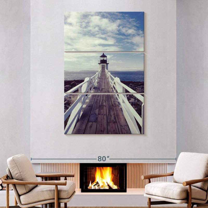 Aletra Lighthouse Path Photography, 74" H x 48" W