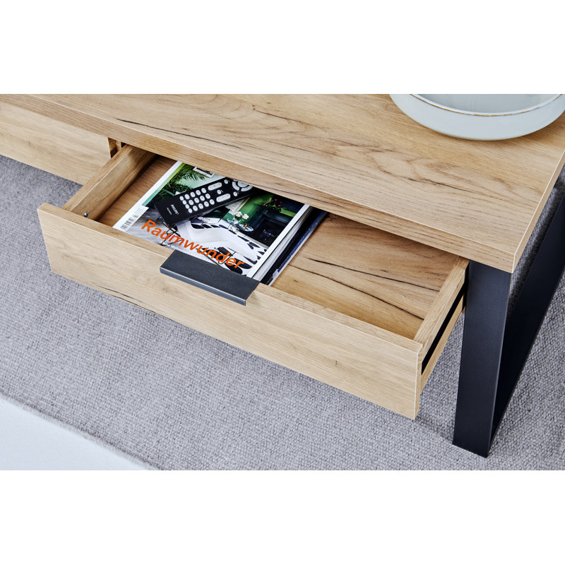 Draylen 2-Drawer Coffee Table, Core Oak