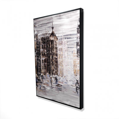 Industrial Abstract City Print On Canvas