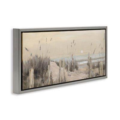 Cadre flottant White Moon Over Ocean, design par Patricia Pinto