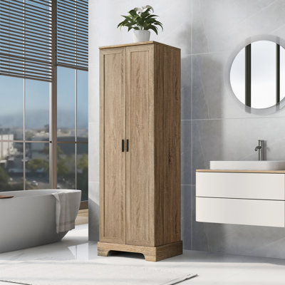 Armoire de rangement avec deux portes pour la salle de bain