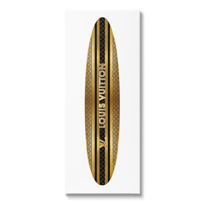 Bc-465_CN " Glam Striped Surfboard " by Madeline Blake