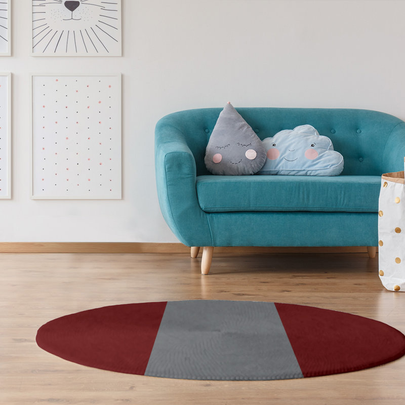 Chenille Indoor Rug, Round 5'