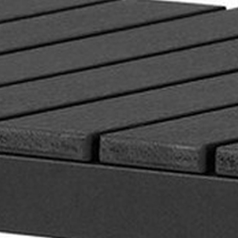 Banc en aluminium Alynne, Noir