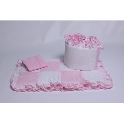 Eustace Gingham Cotton Blend Cradle Bedding Set