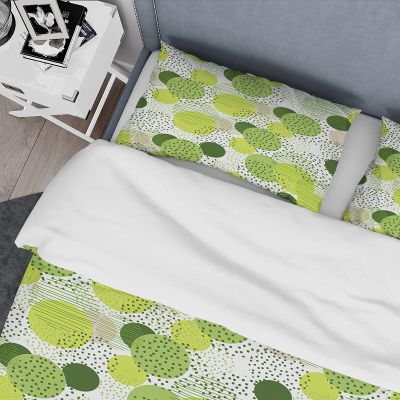 Retro Art Deco - Mid century bedding set - Modern Mid-century Bed cover set, King Duvet Cover + 2 Shams