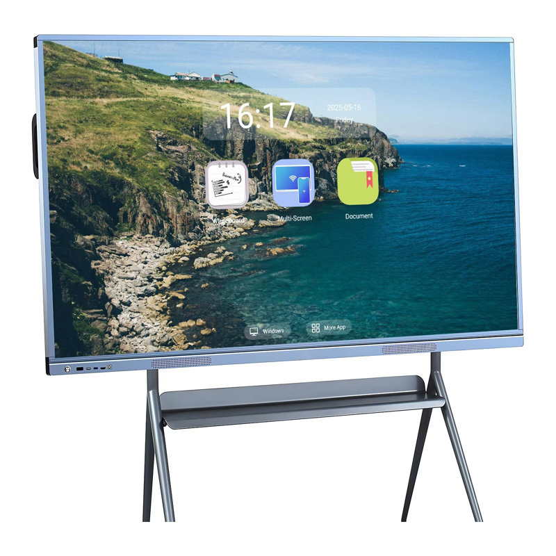 JYXCN Smart Board 55 Inch Interactive Whiteboard, All-in-One Touch Screen Computer with Dual System & Cloud Sharing - Perfect for Classroom, Office & Presentations?(Include Wall Mount)