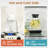 Glass Pitcher with Lid, 68oz Borosilicate Water Jug，Black
