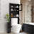 Modern Over The Toilet Space Saver Organization Wood Storage Cabinet for Home, Bathroom - Espresso
