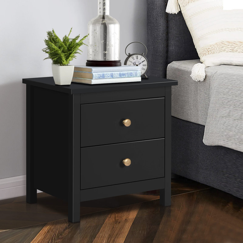 Ouitchambo 50cm W Manufactured Wood Bedside Table
