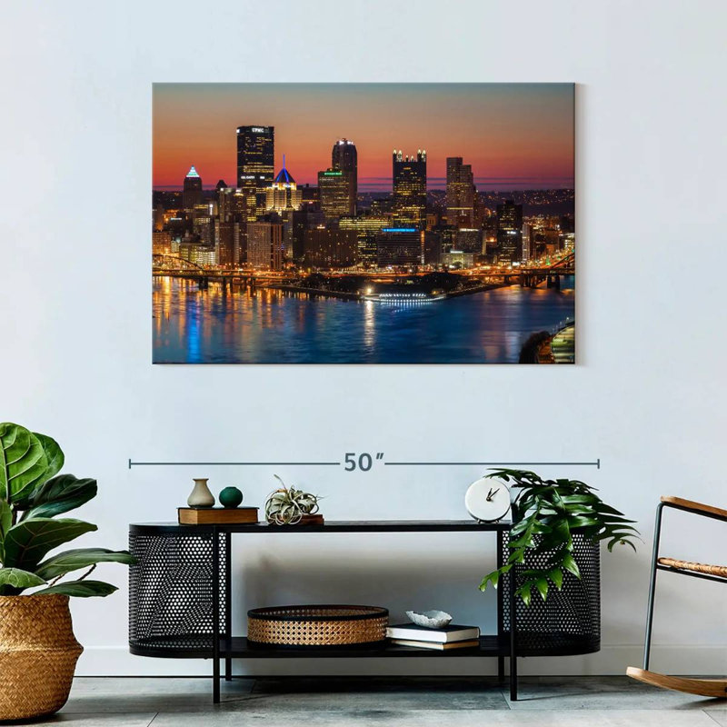 Sirci Pittsburgh avant le lever du soleil, H 30 po x l 45 po