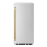 ZLINE Autograph 15 in. Touchstone Nugget Ice Maker with Stainless Steel Door and Bronze Handle