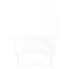 3 tables d'appoint en stratifié blanc pour tables de bout de chambre à coucher et de salon avec 3 tables d'appoint