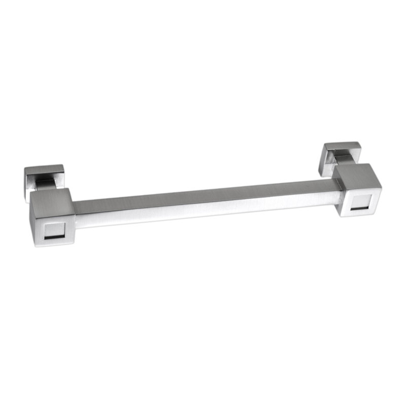 Poignée barre 4 po Rhombus, Nickel satiné, 4"