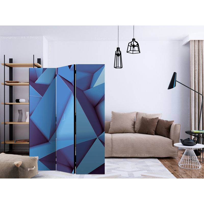 135cm W x 172cm H 3 - Panel One Sided Room Divider Folding Room Divider