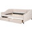 Beige Upholstered Daybed With Two Convenient Drawers & Robust Wood Slat Frame - Create A Comfy Living Space Full Size Spacious Stable Support Transform Your Bedroom Decor-1622146946