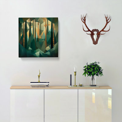 Forest Cubism No.1 - Wrapped Canvas