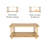 Ashlynn Mango Wood Coffee Table – Entryway Table, Sofa Table, Accent Furniture for Living Room, Hallway, Bedroom