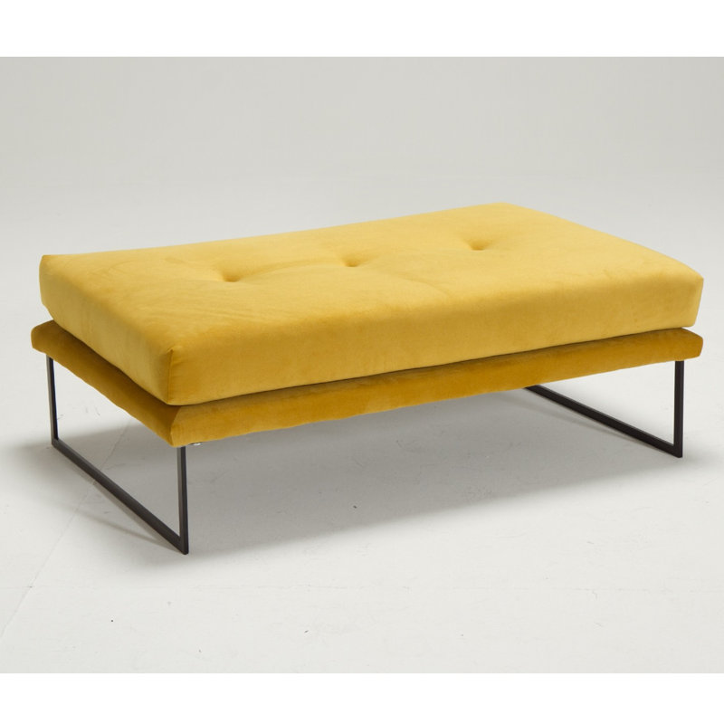 Repose-pieds 46,5 po, Polyester moutarde 100 %