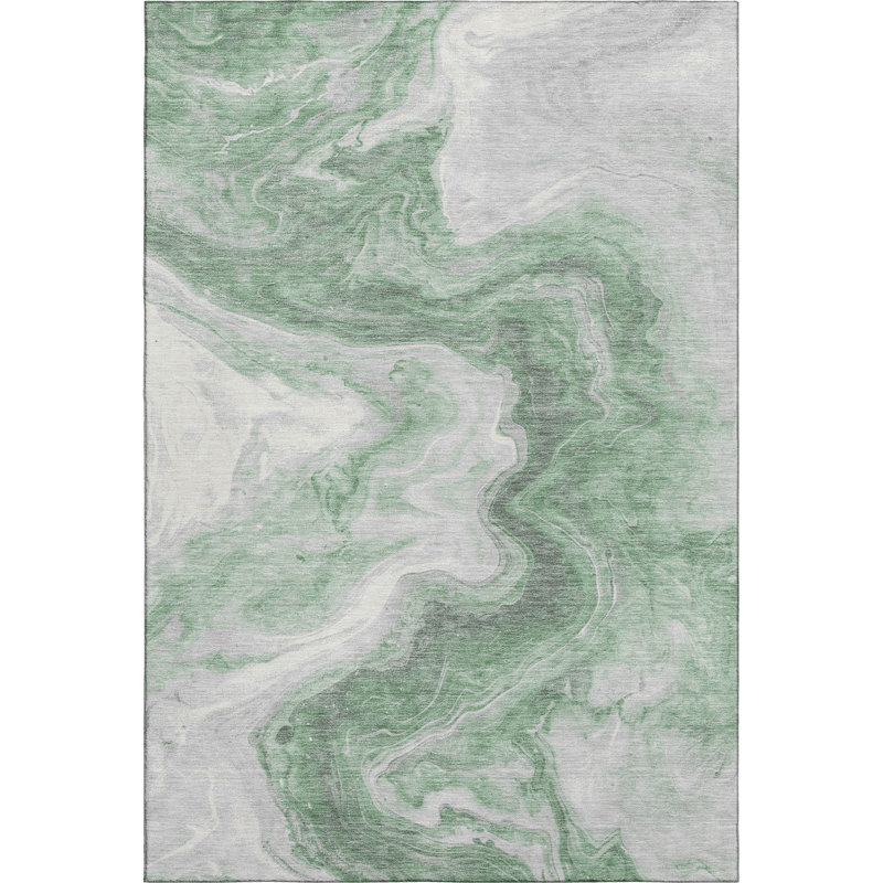 Tapis abstrait lavable à la machine de qualité supérieure Metinaro AMF1706, Rectangle 2 pi 6 po x 3 pi 10 po