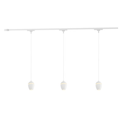 Ensemble de plafond sur rail 3 lumières DEL 3000K à intensité variable Eloa