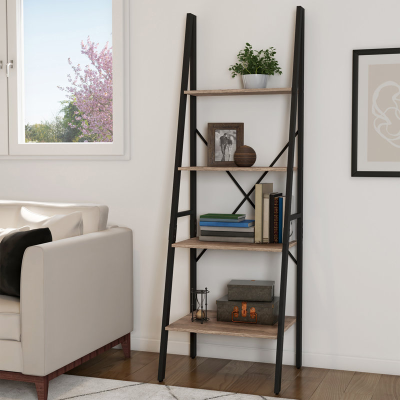 Bibliothèque à 4 niveaux Lavish Home, Gray