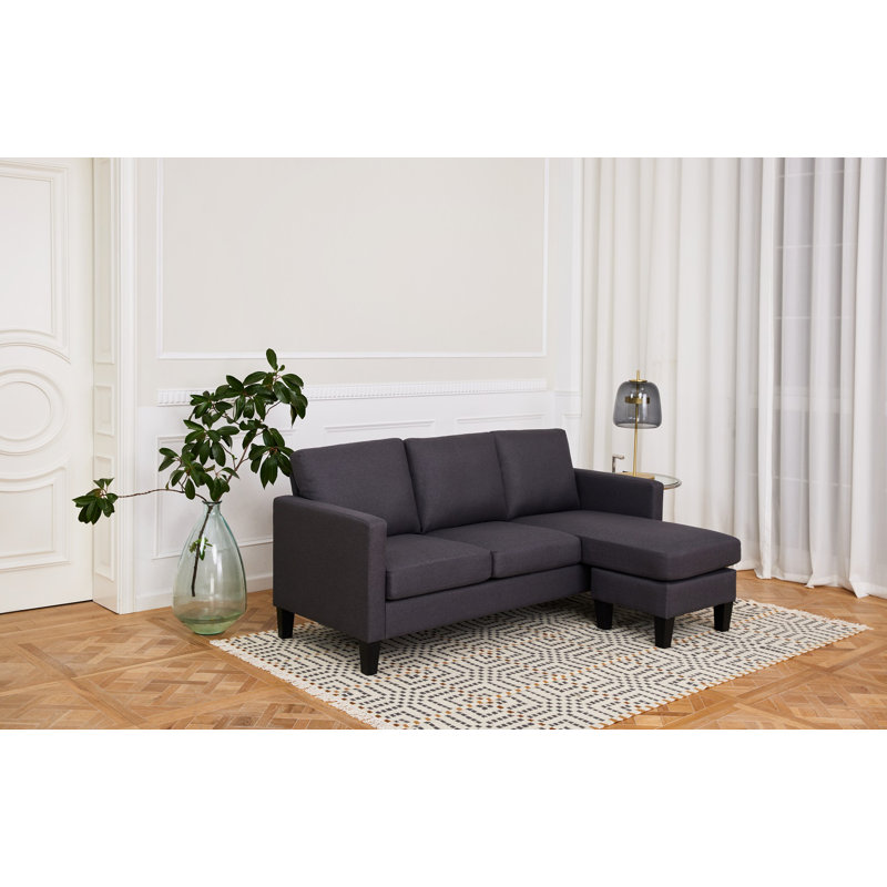 Ketara 3 Seater Sofa & Chaise, Grey