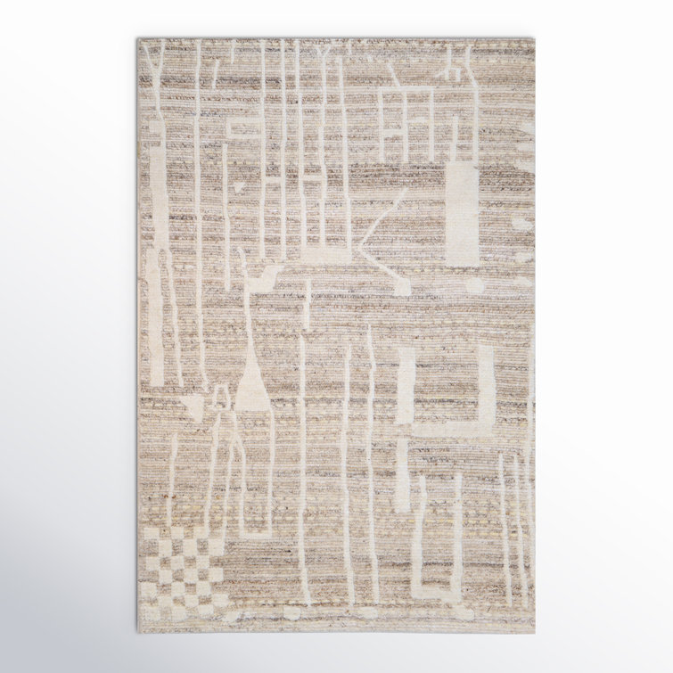 Shima Moroccan Wool Area Rug in Camel