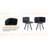 Modern Dining Table Sets(must Include Both Table And Chair), Mdf Home