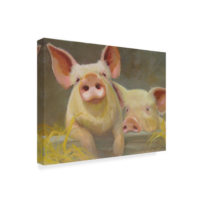 « life as a porc ii », peinture sur toile tendue