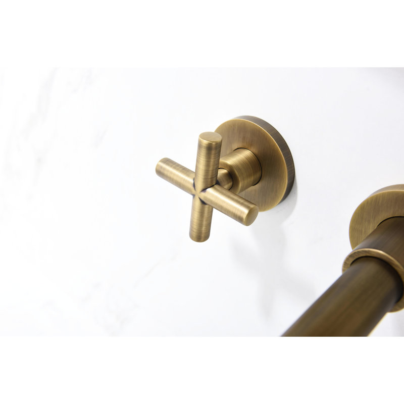 Bronze Wall Mounted Bathroom Faucet Choice - Build, , Enhances Decor Mount Finish Style Smooth Operation, Bronze