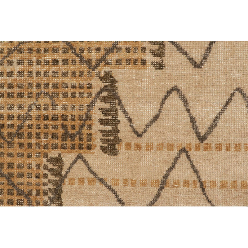 Distressed Homage Handmade Kilim Wool Geometric Area Rug, Rectangle 15' x 24'