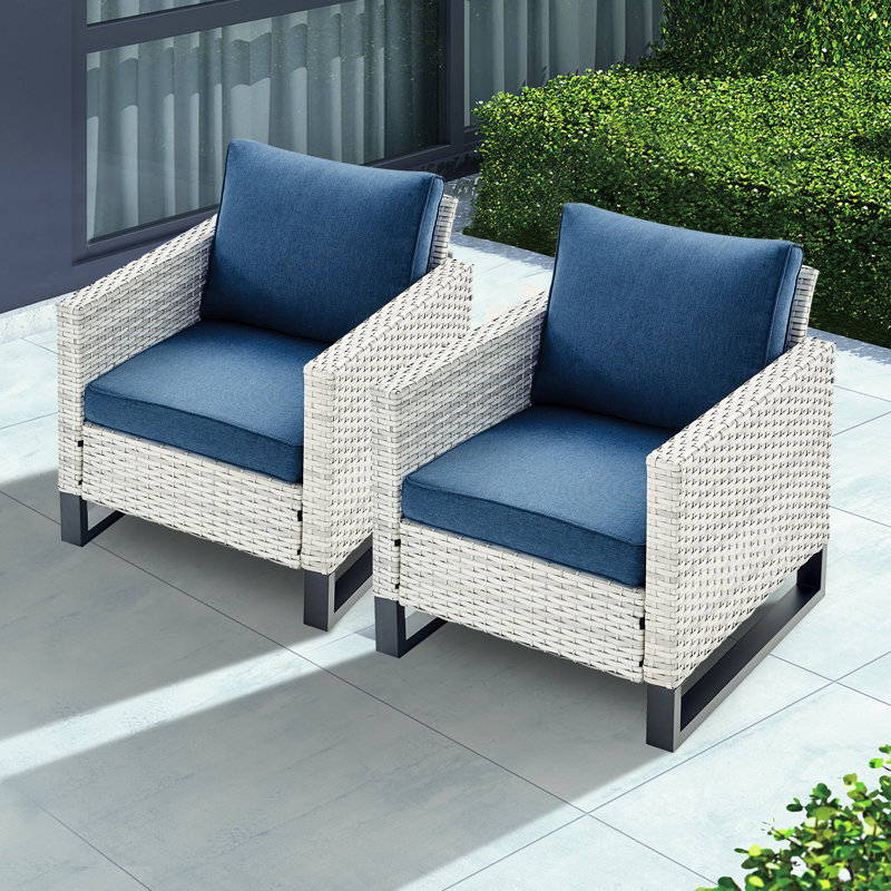 Ingvald Outdoor Lounge Chair, Blue 