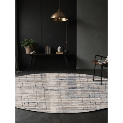 Machine Washable Grey Area Rug
