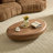  53.1"  Oval Coffee Table For Living Room-1401294323