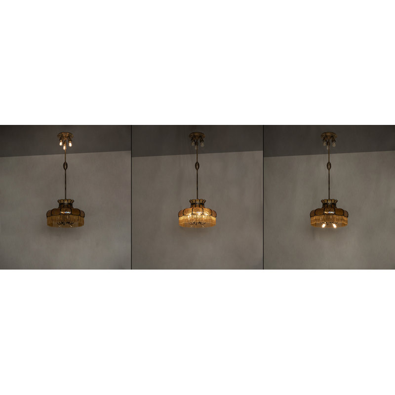 Frederick 11 - Light Pendant, Iridized Amber