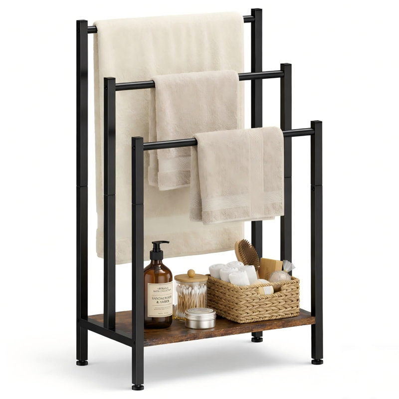 43.6 cm L Towel Rack, Brown
