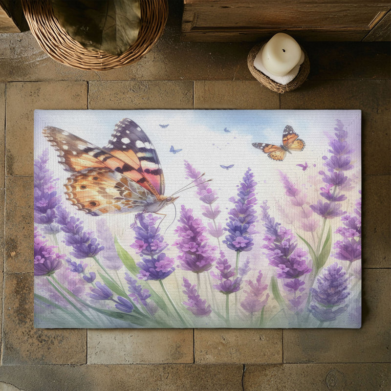 Tapis tressé Blooming Wings, Rectangulaire 3 pi x 5 pi