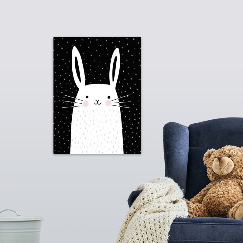 Art de lapin à motifs mixtes Shaugnessy, Toile tendue, H 24 po x l 18 po x P 1,25 po
