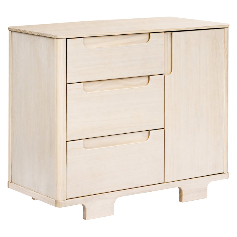 Yuzu 3-Drawer Changer Dresser, Washed Natural