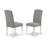 3-Piece Mahogany Finish Solid Wood Top Upholstered Dining Room Set with Dropleaf (Seats-4)-291857603-291857630