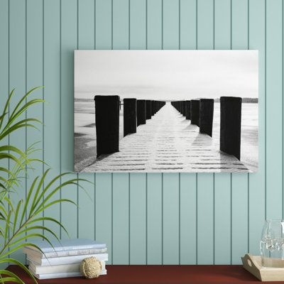 Winter Dock 1 Piece Wall Art on Canvas