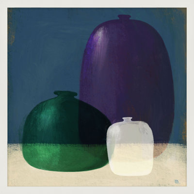 Glass Vases Print by StudioM