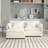 76.77" Chenille Loveseat With Ottoman-710105633