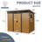 Outdoor Metal Storage Shed with Window and Transparent plate-108284808-113816594