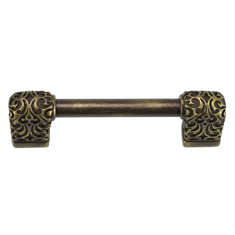 Via Veneto 6" c.c. pull; Soft, 3", Antique Brass